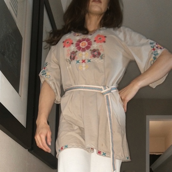 Johnny Was Floral Gypsy JWLA Long Tunic Top Dress - Picture 1 of 8